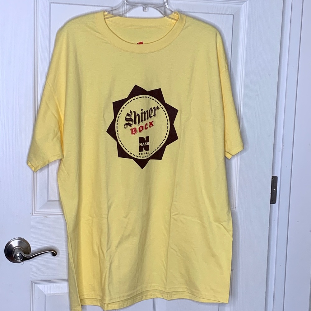Hanes Shiner Bock & NYs NashFM Tee Shirt NWOT RARE